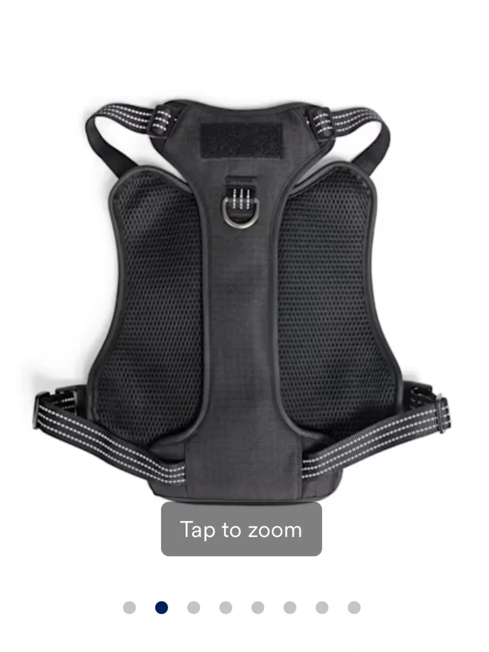 Premium Black Tactical Dog Harness with Reflective Stitching